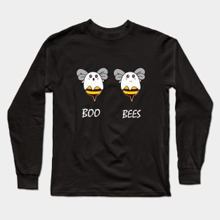 boo bees ghost halloween tshirt and mask Long Sleeve T-Shirt